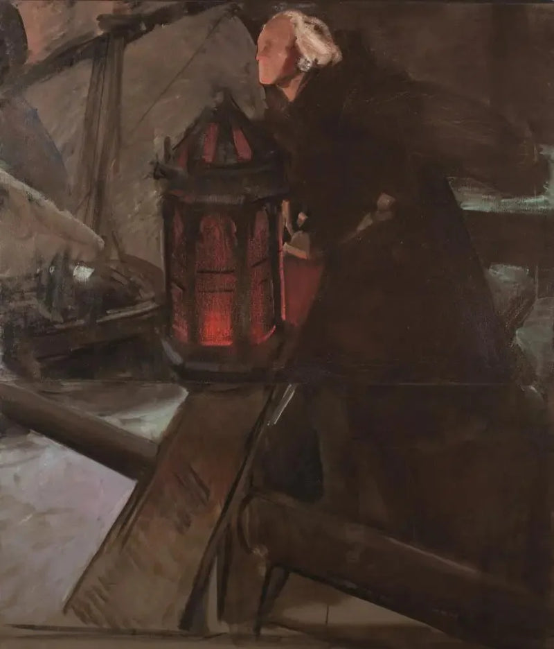Palos'tan Ayrılan Kolomb (Fenerle) - Joaquín Sorolla