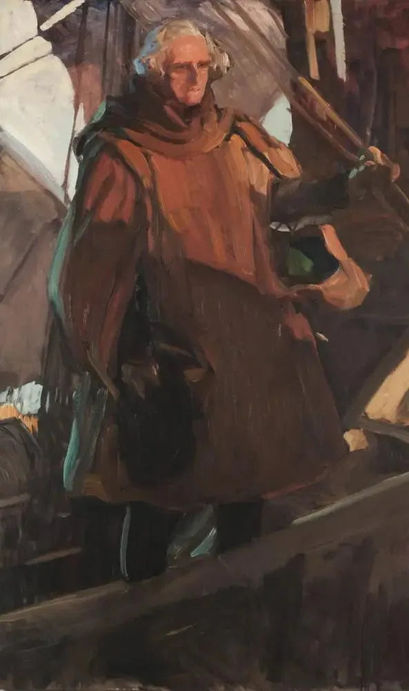 Palos'tan Ayrılan Kolomb (yarı gölgede) - Joaquín Sorolla