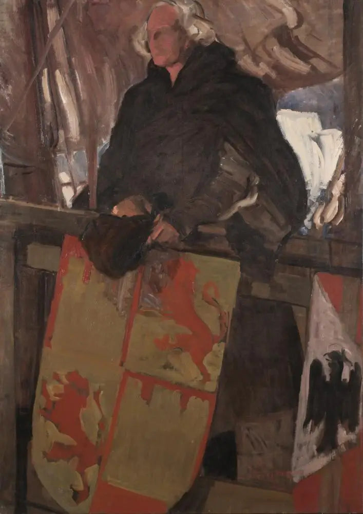 Palos'tan Ayrılan Kolomb (arma ile) - Joaquín Sorolla