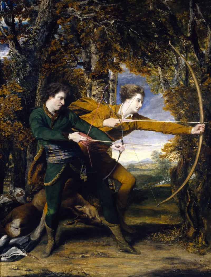 Albay Acland ve Lord Sydney: Okçular - Joshua Reynolds
