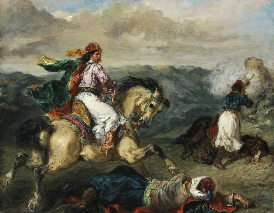 Yunanlar ve Türkler Arasındaki Savaş - Eugène Delacroix