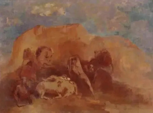 Atlı Dövüş - Odilon Redon