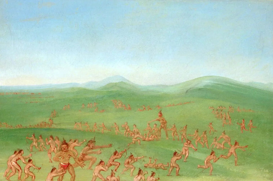 Sanal Dövüş, Mandan Boys - George Catlin