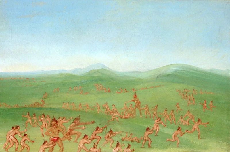 Sanal Dövüş, Mandan Boys - George Catlin