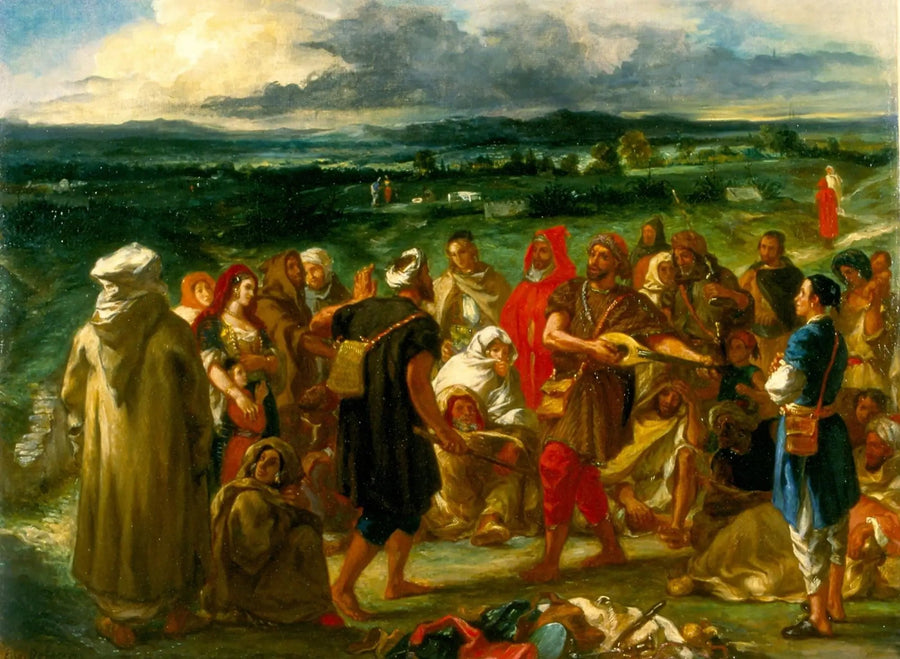 Arap Komedyenler veya Soytarılar - Eugène Delacroix