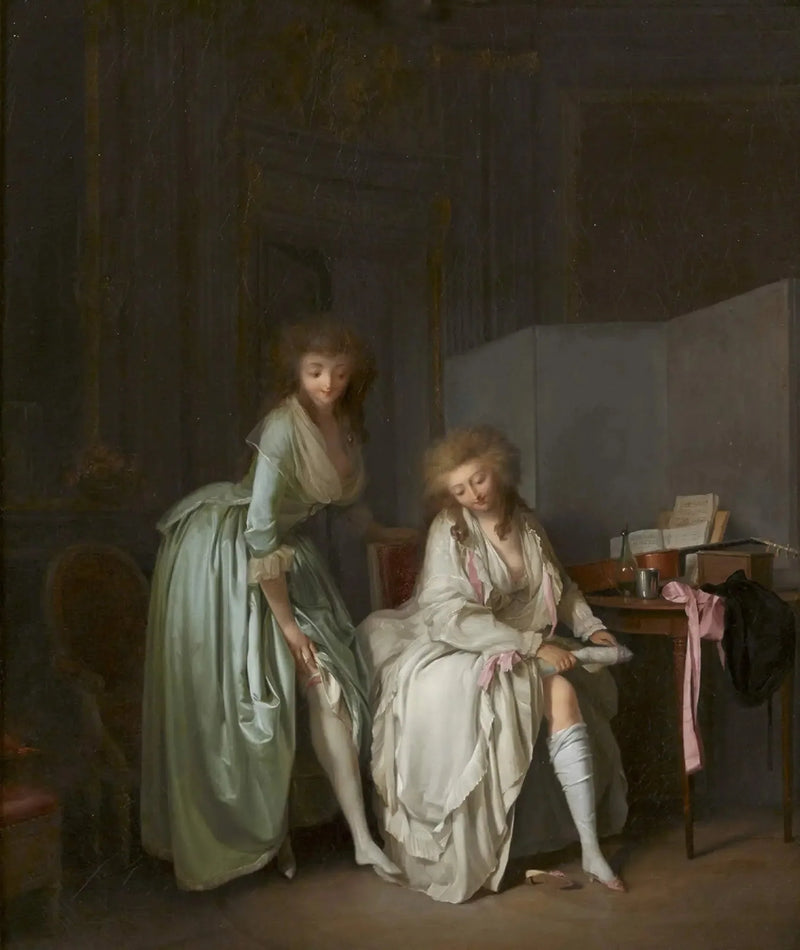 Küçük ayakların karşılaştırması - Louis-Léopold Boilly