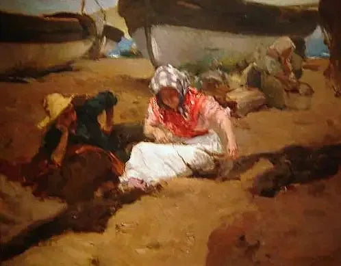 Ağı Oluşturmak - Joaquín Sorolla