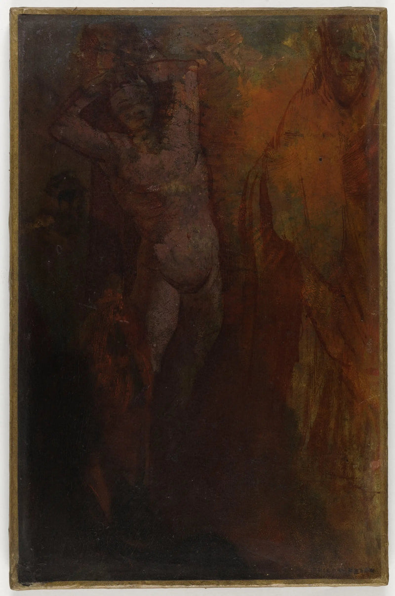 Üç karakterli kompozisyon (Küçük cezalandırma?) - Odilon Redon