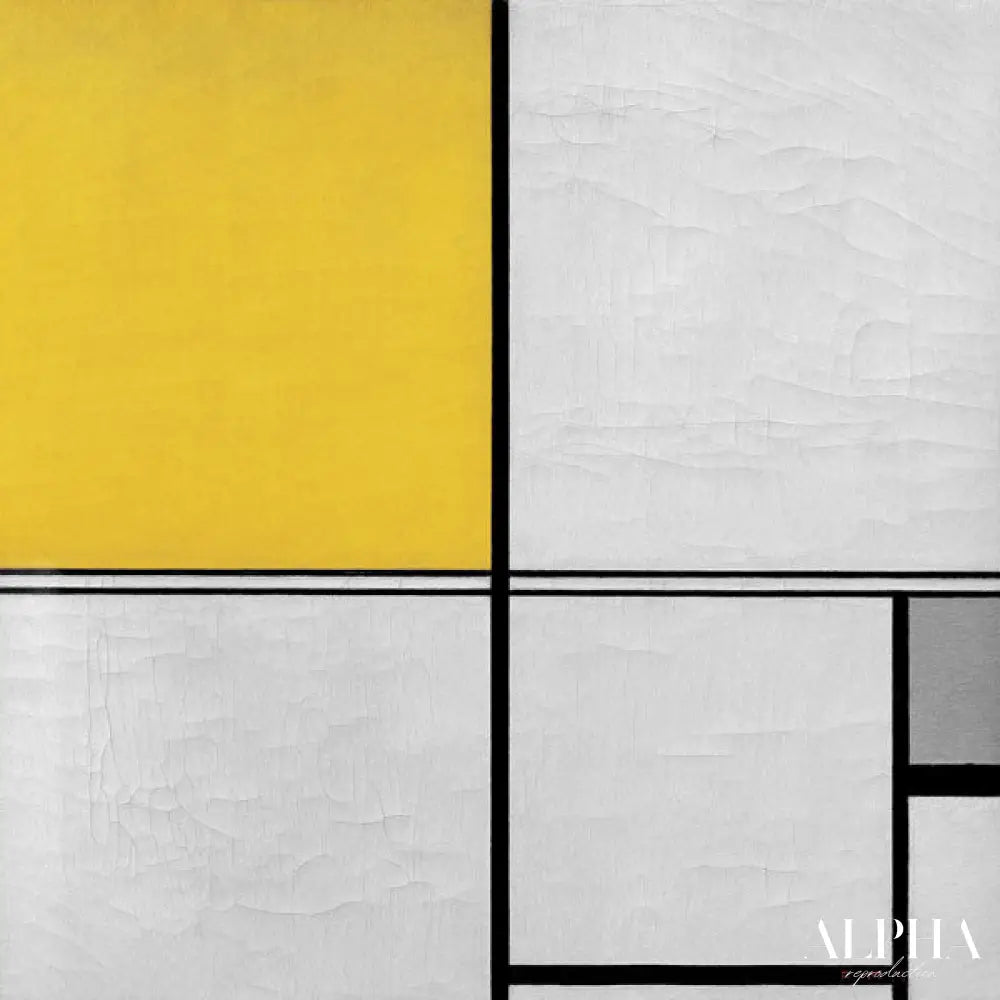 Composition avec double ligne - Mondrian - Reproductions de tableaux et peintures haut de gamme