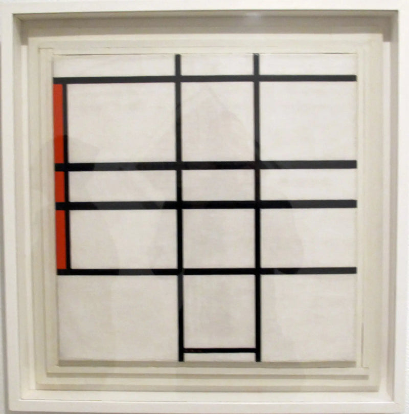 Beyaz ve Kırmızı ile Kompozisyon - Piet Mondrian