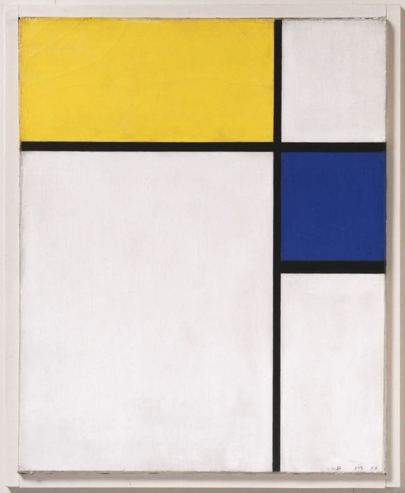 Mavi ve Sarı ile Kompozisyon - Piet Mondrian