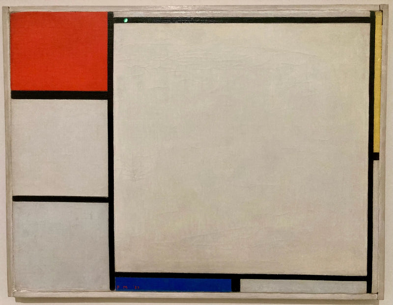 Kırmızı, sarı ve mavi ile kompozisyon - Piet Mondrian