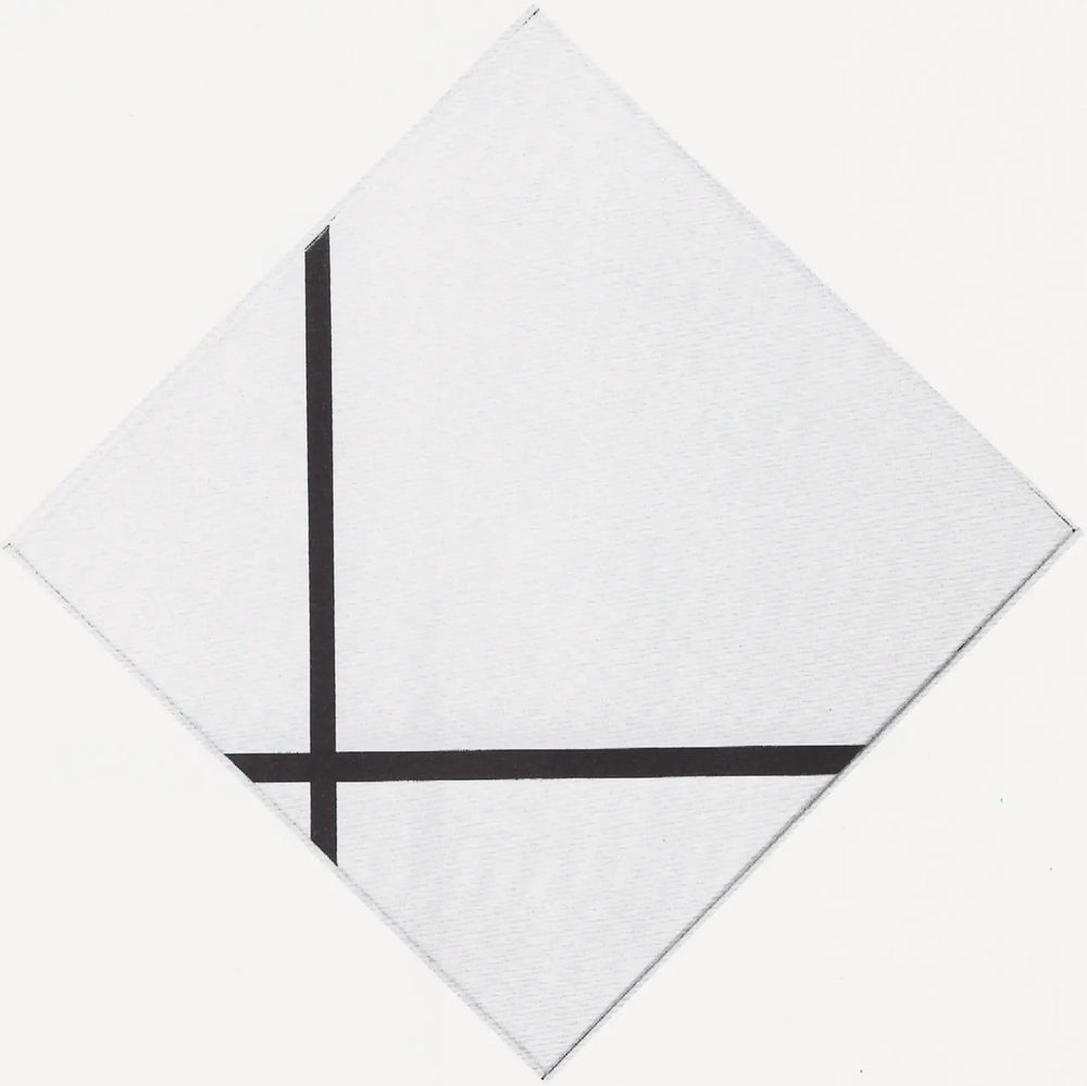 Reproduction du tableau « Composition de losange avec deux lignes - Piet Mondrian » par Alpha Reproduction en peinture à l’huile