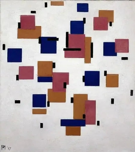 Renkli Kompozisyon B - Piet Mondrian