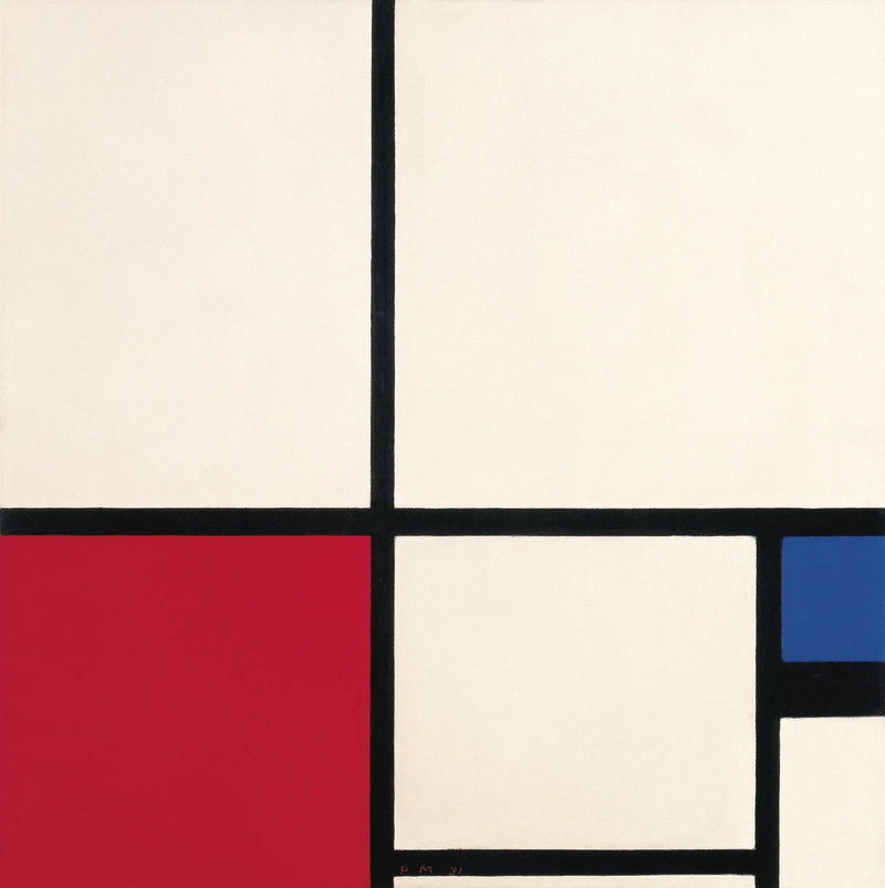 Renkli Kompozisyon / Kırmızı ve Mavi ile Kompozisyon No: I - Piet Mondrian