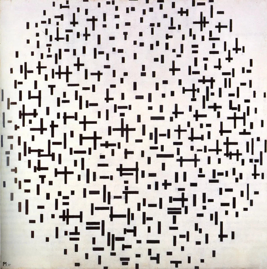Çizgisel Kompozisyon, ikinci durum - Piet Mondrian