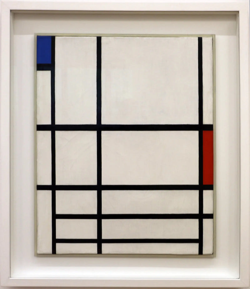Kırmızı, Mavi ve Beyaz Kompozisyon II - Piet Mondrian