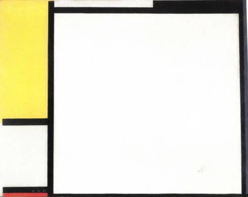 Kırmızı, sarı ve mavi kompozisyon - Piet Mondrian