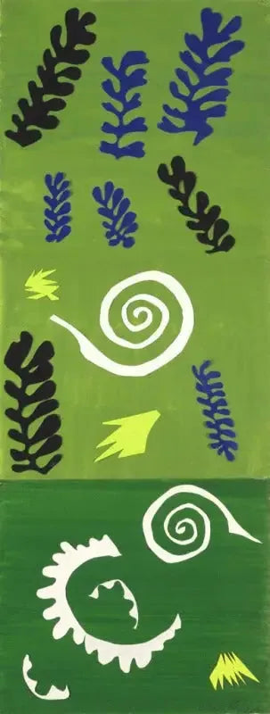 Yeşil arka planlı kompozisyon - Henri Matisse
