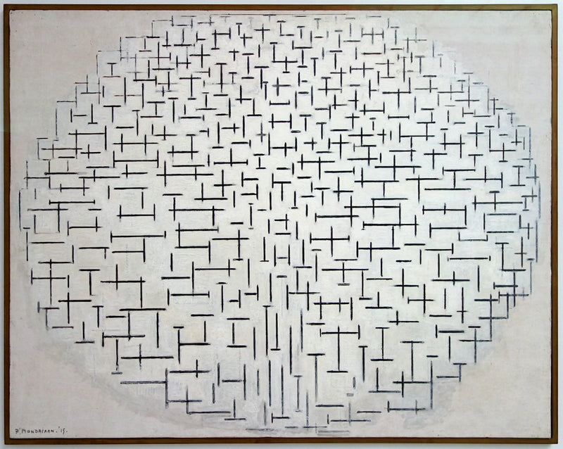 Kompozisyon No. 10 (İskelesi ve Okyanus) - Piet Mondrian