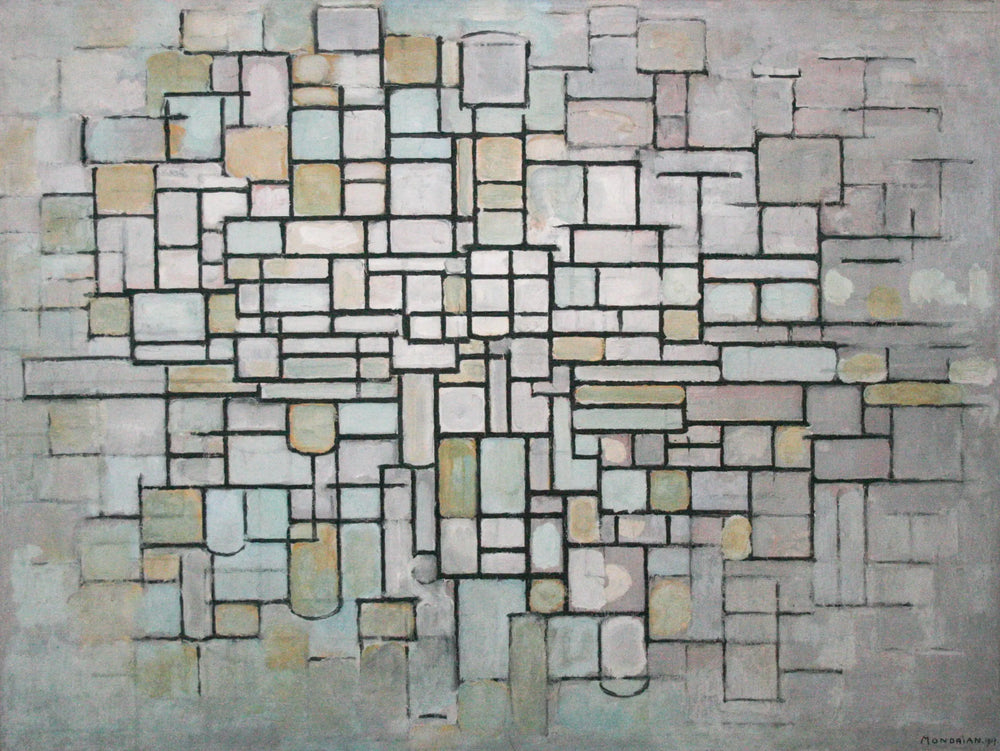 Reproduction du tableau « Composition n° 11 - Piet Mondrian » par Alpha Reproduction en peinture à l’huile