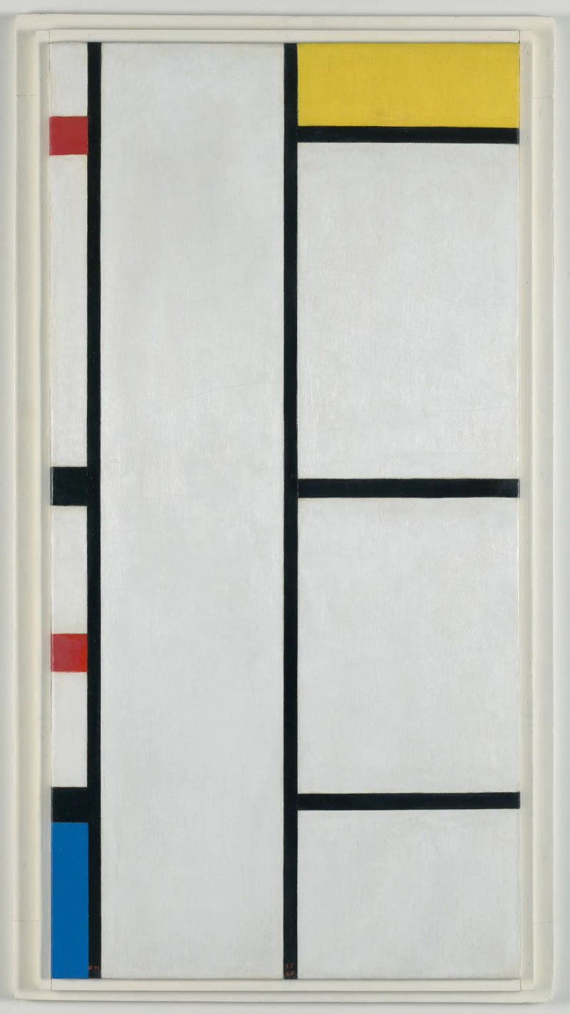 Beyaz-sarı Kompozisyon (n° III) / Kırmızı, sarı ve mavi ile Kompozisyon - Piet Mondrian
