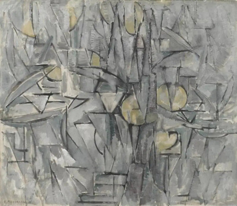 Kompozisyon No X (otantik) - Piet Mondrian