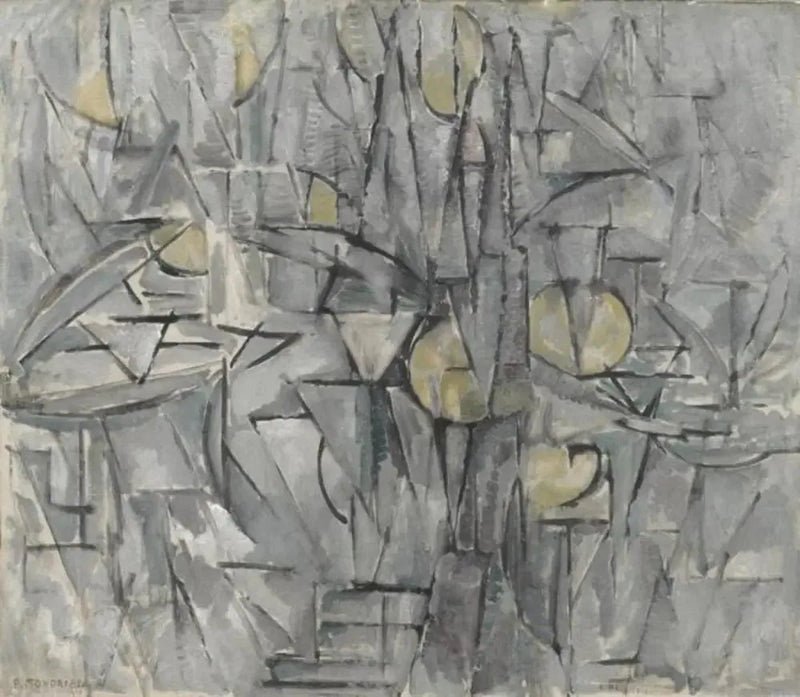 Kompozisyon No X (otantik) - Piet Mondrian