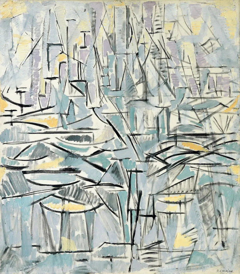 Kompozisyon No XVI, Kompozisyon 1 (Ağaçlar) - Piet Mondrian