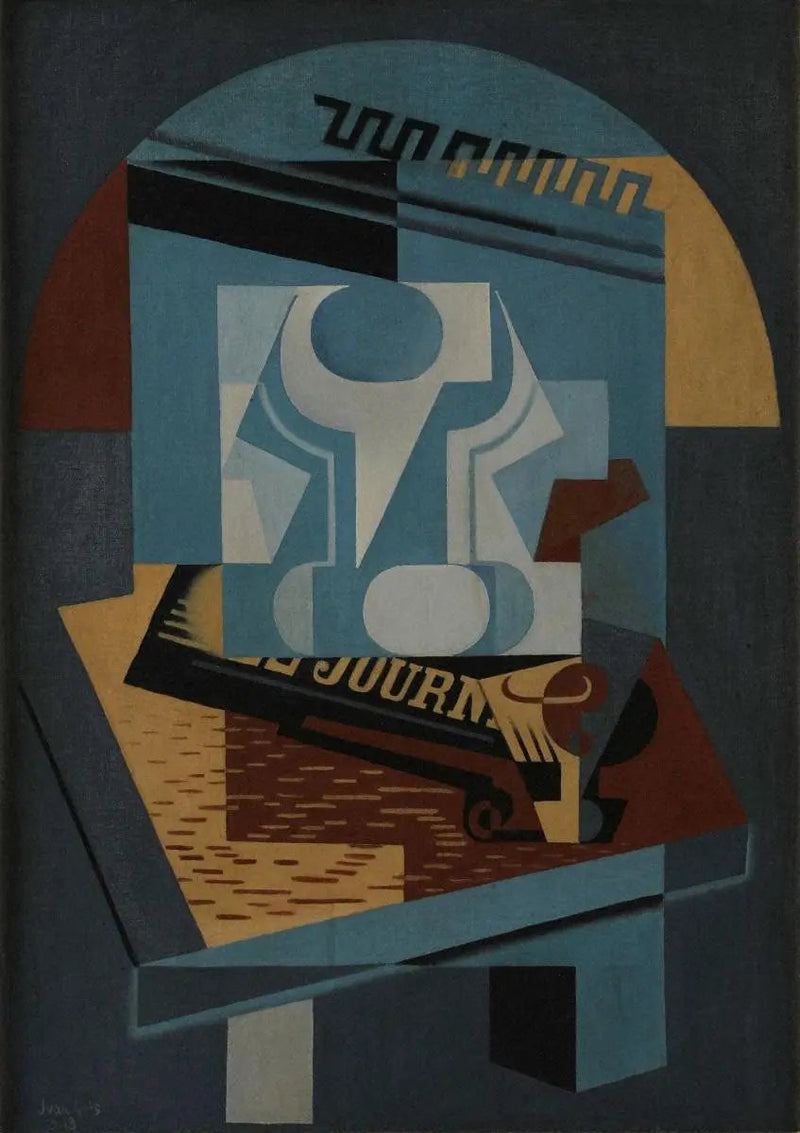 Kompotiyer ve gazete - Juan Gris