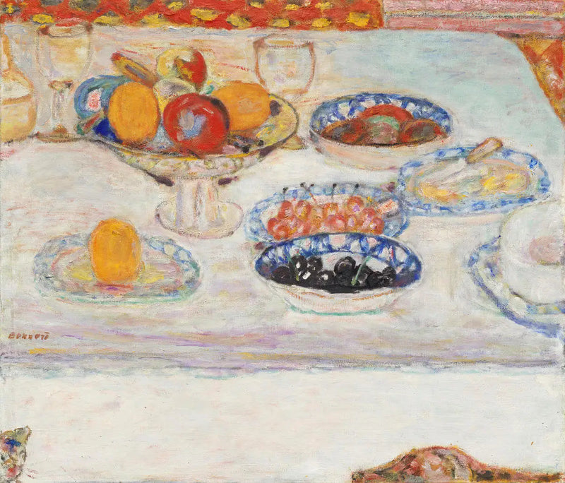 Meyve tabakları ve kaseleri - Pierre Bonnard