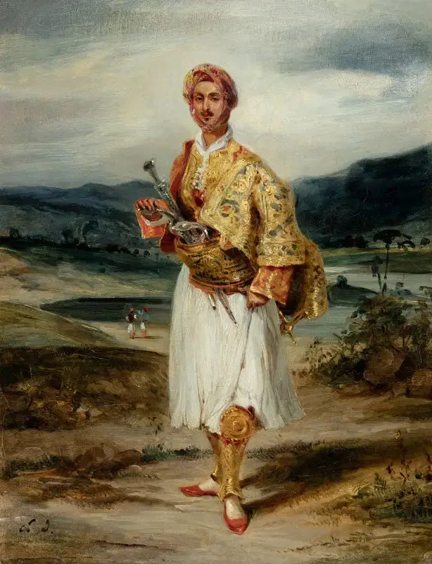 Suliot kostümlü Palatiano Kontu - Eugène Delacroix