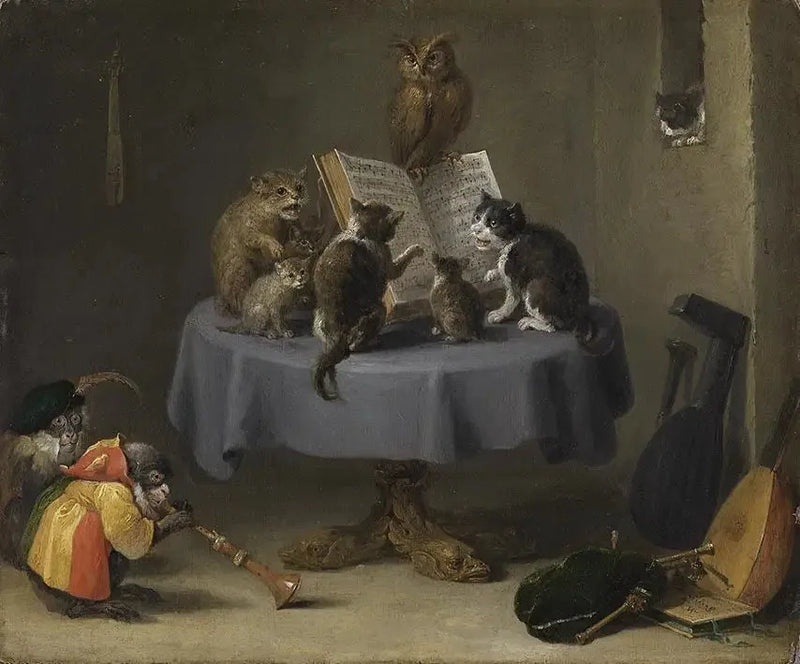 Kediler Konseri - David Teniers le Jeune