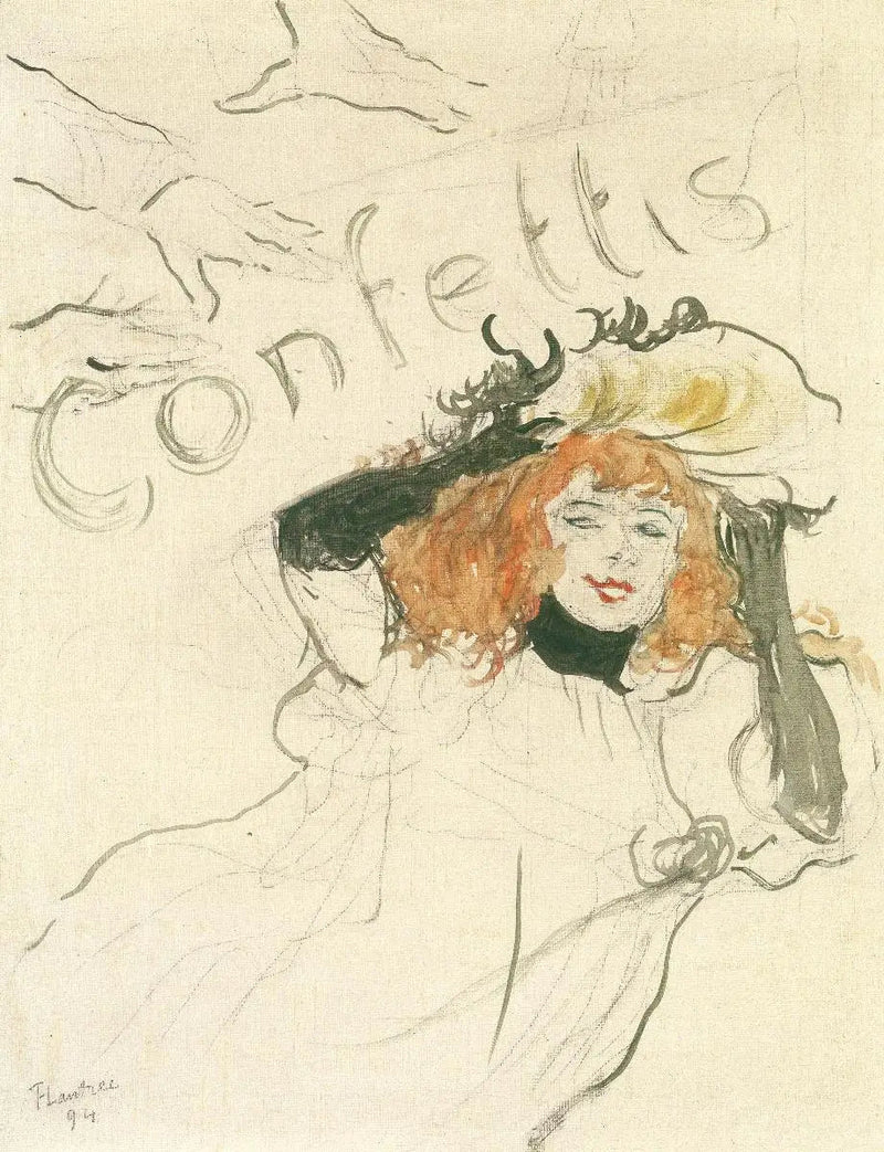 Konfeti - Henri de Toulouse-Lautrec