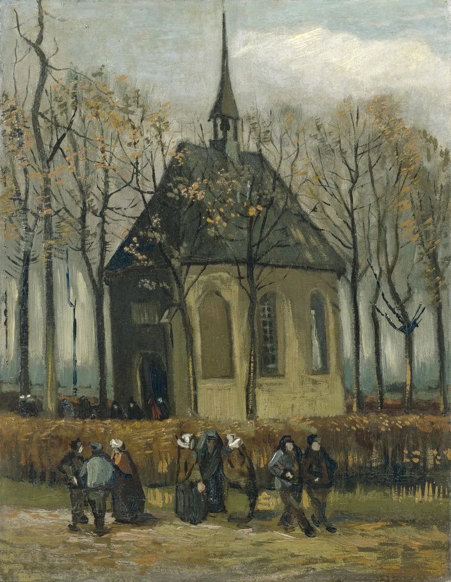 Nuenen Reform Kilisesi'nden Ayrılan Cemaat - Vincent van Gogh