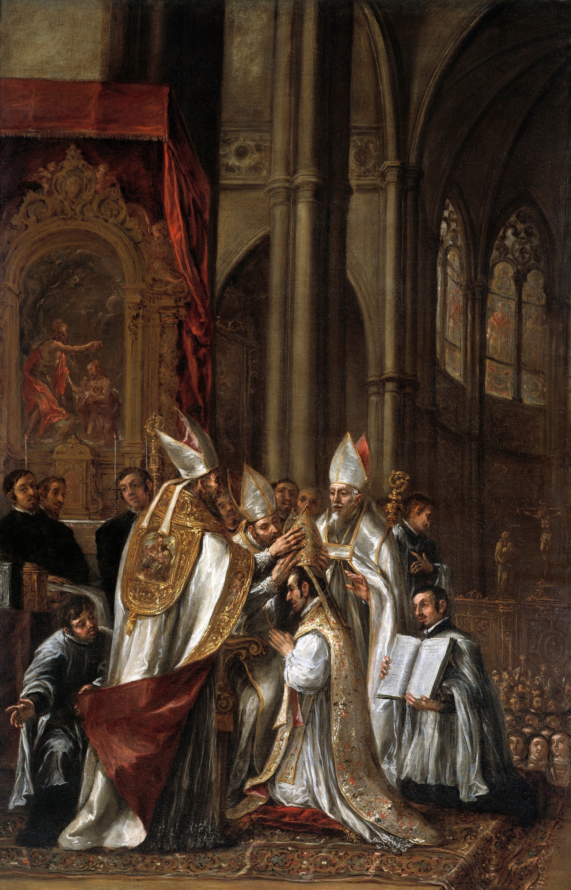 Consécration de saint Ambroise comme évêque - Juan de Valdés Leal