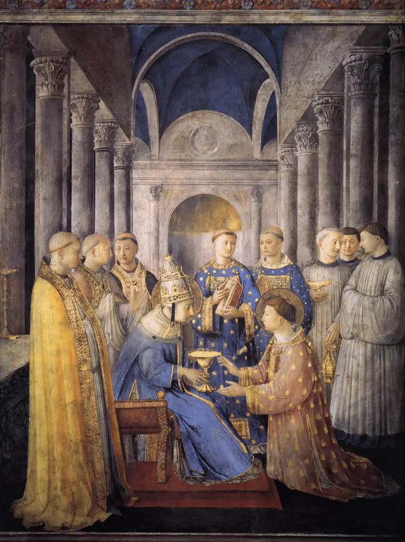 Saint Laurent'in diyakonluk adanması - Fra Angelico