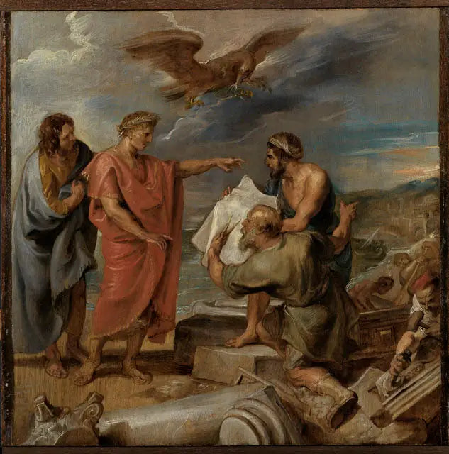Constantin, İstanbul'un inşasını yöneten - Peter Paul Rubens