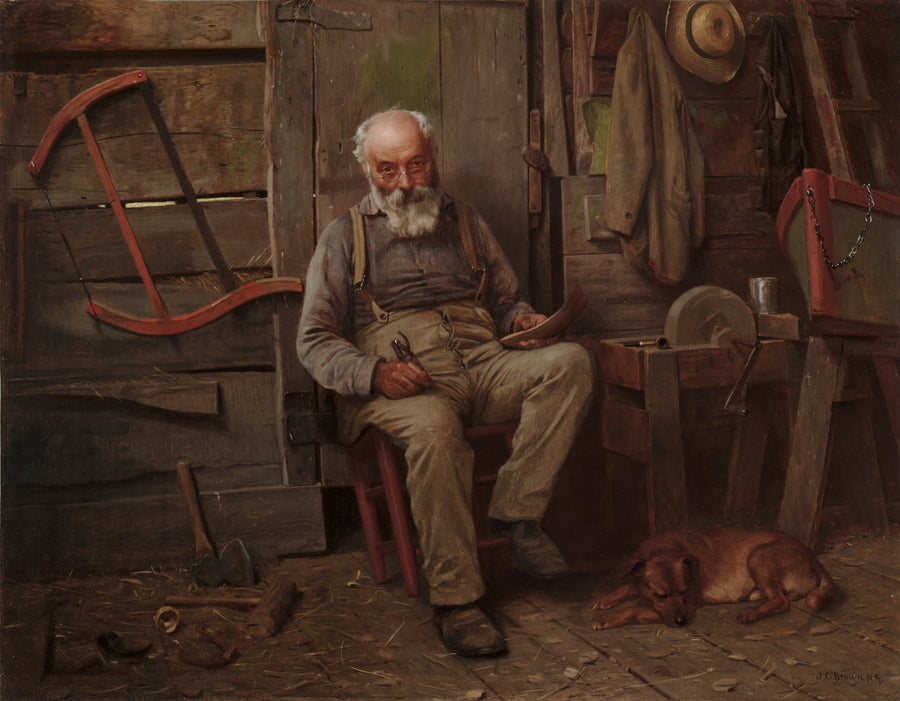 Un constructeur de bateaux - John George Brown