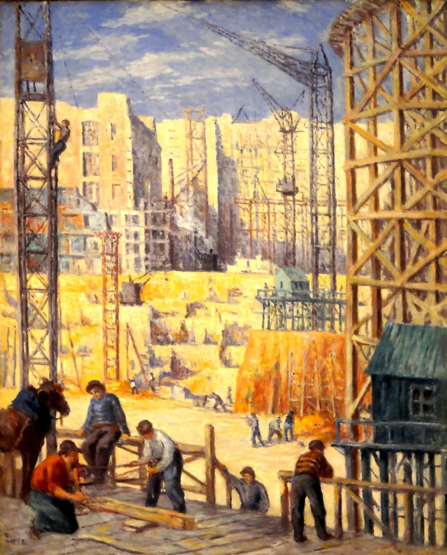 Passy İskelesi İnşaatı - Maximilien Luce