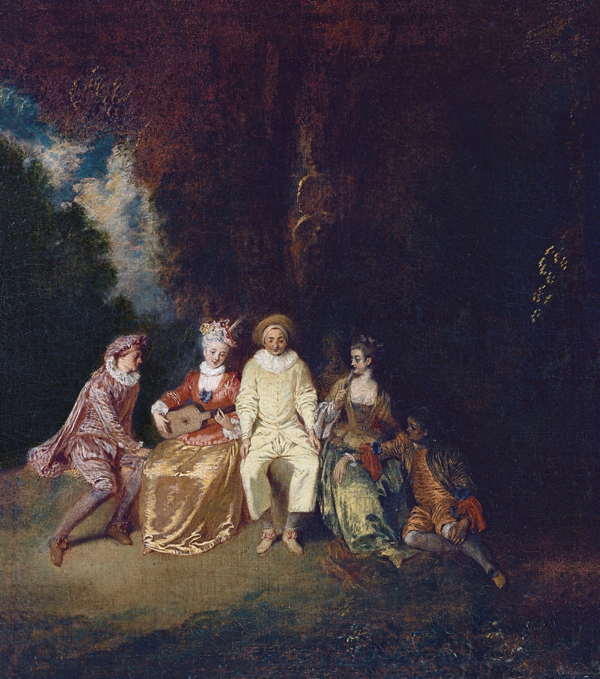 Pierrot İçeriği - Antoine Watteau