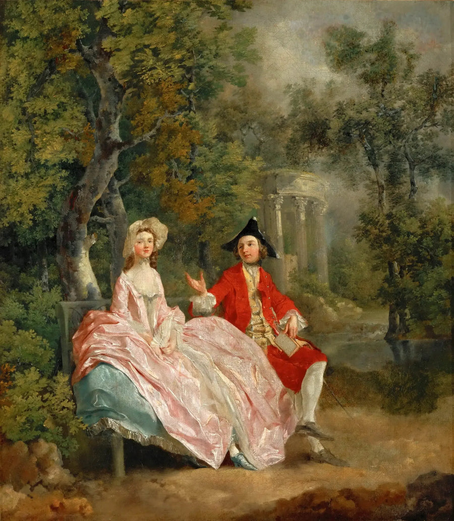 Bir Parkta Konuşma - Thomas Gainsborough