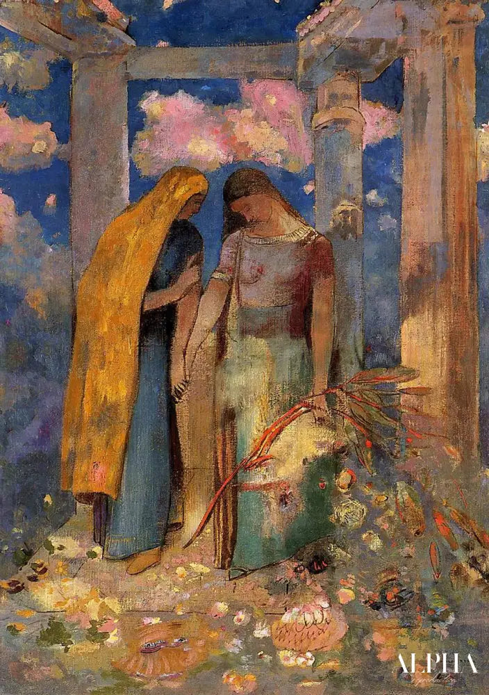 Conversation mystique - Odilon redon - Reproductions de tableaux et peintures haut de gamme