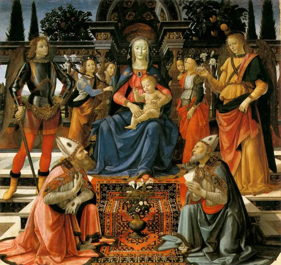 Kutsal Konuşma Ingesuati - Domenico Ghirlandaio