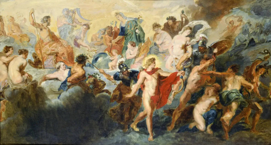Rubens'in « Tanrıların Konseyi » tablosuna göre kopya - Pierre-Auguste Renoir