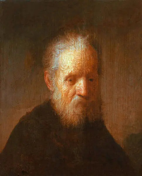 "Yaşlı Bir Adamın Büstü" - Rembrandt Reprodüksiyonu