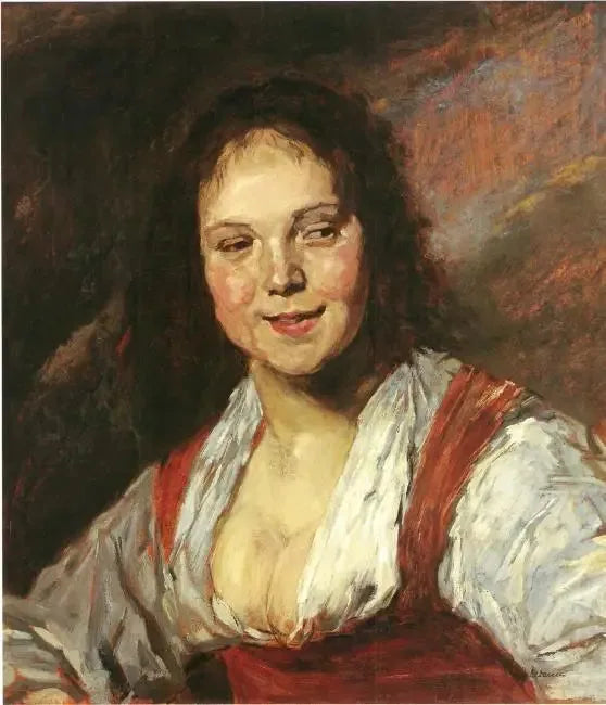 Frans Hals'tan (Genç Kadın) Bohémienne Kopyası - Max Liebermann