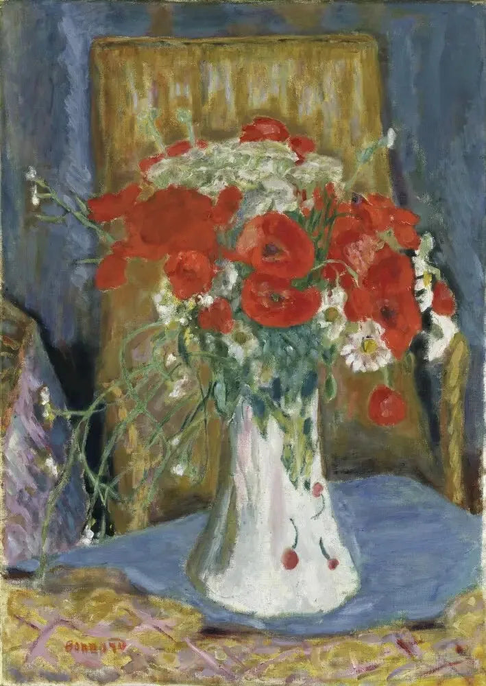 Bir Vasedeki Gelincikler - Pierre Bonnard