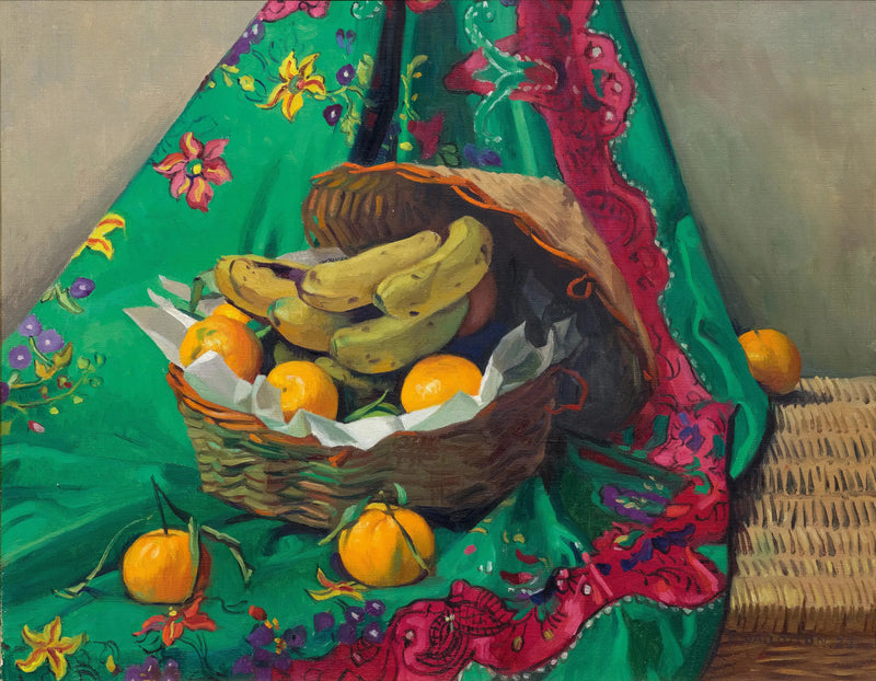 Mandarin ve muz sepeti - Félix Vallotton