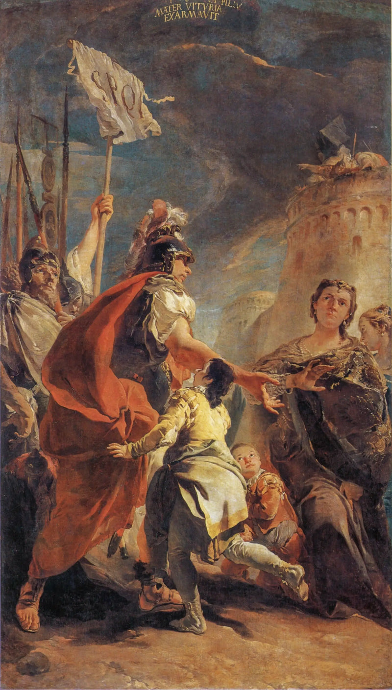 Roma Duvarlarındaki Coriolan - Giovanni Battista Tiepolo